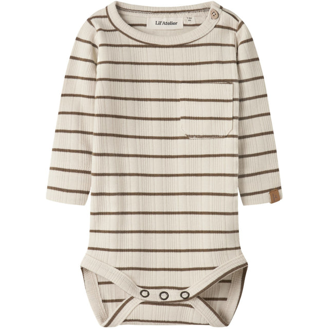 Lil'Atelier Turtledove Kangaroo Nbmkaby Ls Slim Body Lil