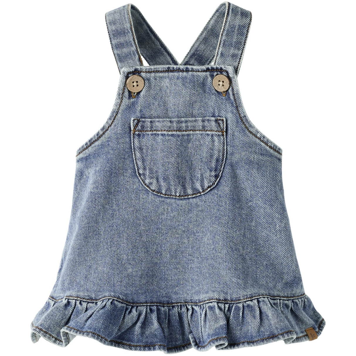 Lil'Atelier Medium Blue Denim Nbfkarole Dnm Skirtall 2433-Cj Lil