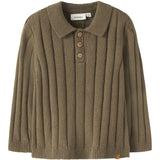 Lil'Atelier Kangaroo Nmmlomon Ls Loose Strik Polo Lil