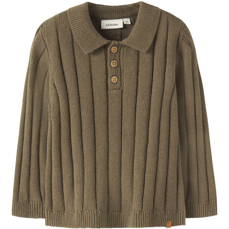 Lil'Atelier Kangaroo Nmmlomon Ls Loose Strik Polo Lil