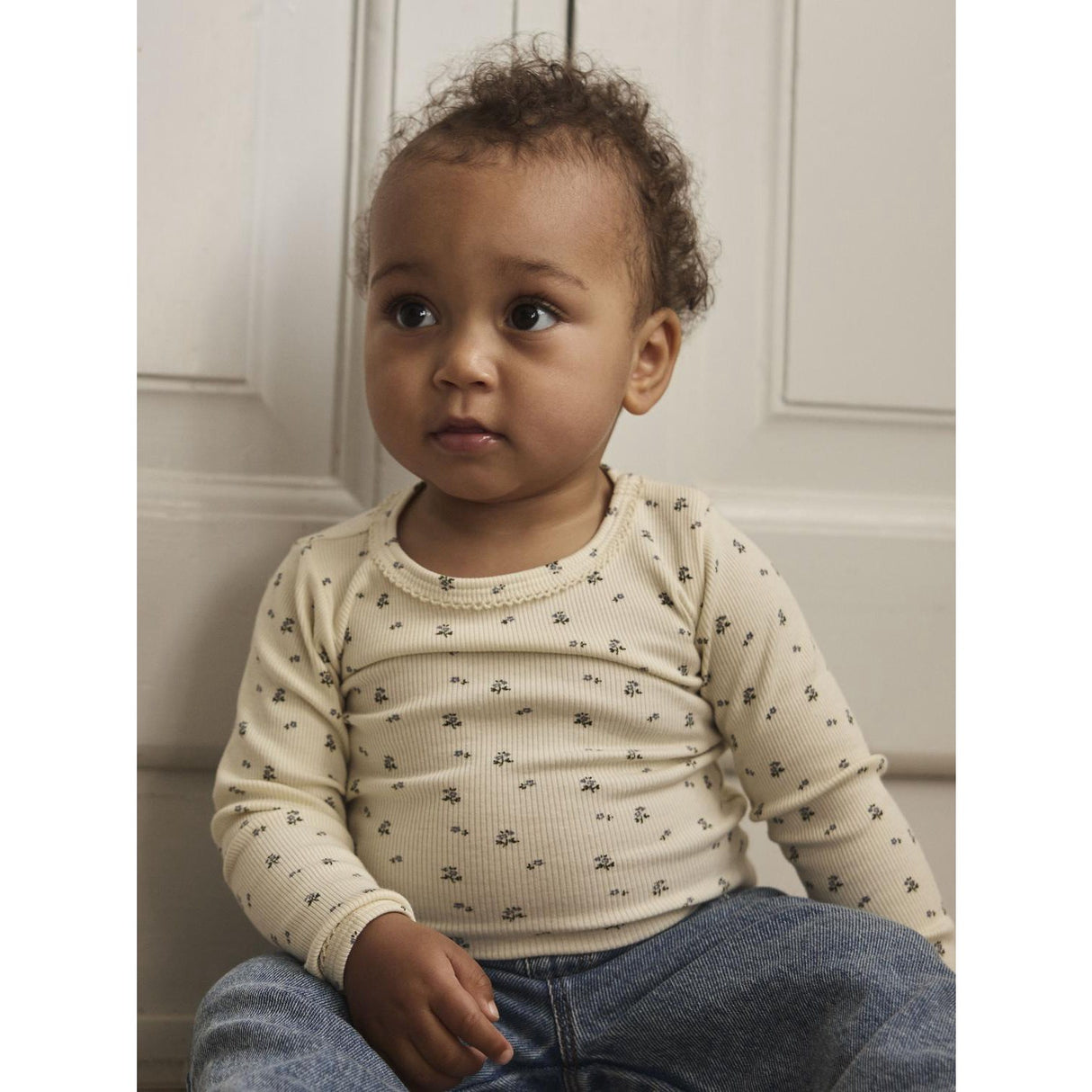 Lil'Atelier Turtledove Blue Flower Nbflago Mau Ls Slim Body Lil