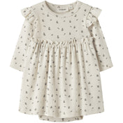 Lil'Atelier Turtledove Blue Flower Nbflago Mia Ls Body Kjole Lil