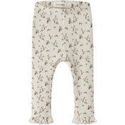 Lil'Atelier Turtledove Rose Flower Nbflago Mer Slim Leggings Lil