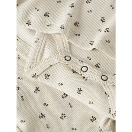 Lil'Atelier Turtledove Blue Flower Nbflago Mia Ls Body Kjole Lil