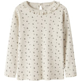 Lil'Atelier Turtledove Blue Flower Nmflago Mai Ls Slim Top Lil