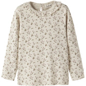 Lil'Atelier Turtledove Rose Flower Nmflago Mai Ls Slim Top Lil