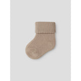 Name It Antique White Sesame Nbnnugat 2P Strømper