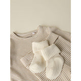Name It Antique White Sesame Nbnnugat 2P Strømper