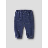 Name It Dark Blue Denim Nbmben Barrel R Aop Swe Jeans 2366-Tr