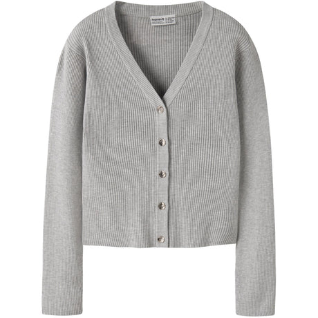 Name It Light Grey Melange Nkflarenlise Xsl Ls Strik Card