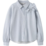Name It Subdued Blue Antique White Nkfkamesa Ls Rlx Skjorte