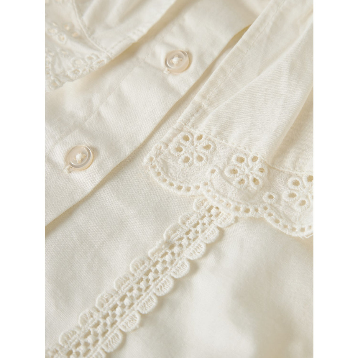 Name It Antique White Nmfkis Ls Skjorte