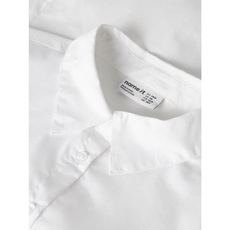 Name It Bright White Nkflimon Ls Skjorte