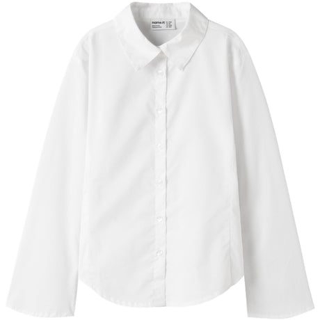 Name It Bright White Nkflimon Ls Skjorte