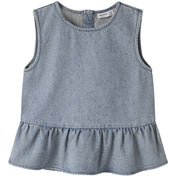 Name It Special Blue Grey Denim Nkfrain Sl Dnm Top 4577-Im