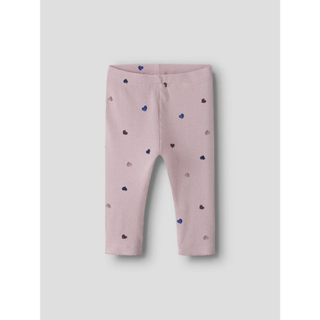 Name It Burnished Lilac Hearts Nbfnutti Leggings Noos