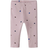 Name It Burnished Lilac Hearts Nbfnutti Leggings Noos