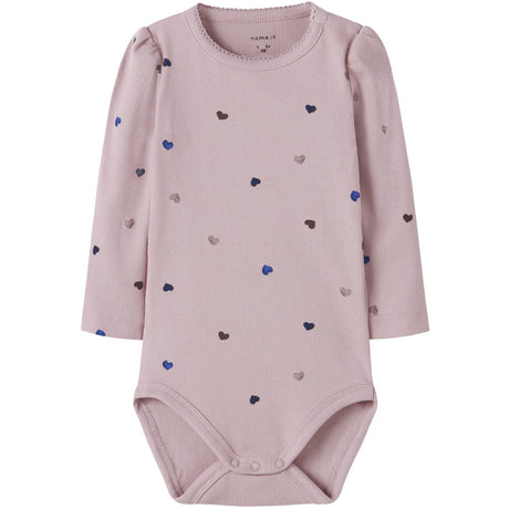 Name It Burnished Lilac Hearts Nbfnutti Ls Body Noos