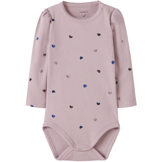 Name It Burnished Lilac Hearts Nbfnutti Ls Body Noos