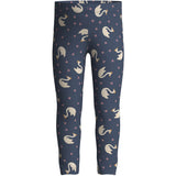 Name It Vintage Indigo Swan Princess Nmfvivian Aop Leggings