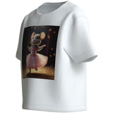 Name It Bright White Ballerina Mouse Nmfvotea Ss Nreg Top