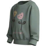 Name It Green Milieu Flower Power Nmfvasacha Ls Nreg Sweat Unb