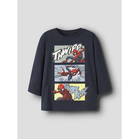 Name It Navy Blazer Nmmjarl Spider Ls Nreg Top Noos Mar