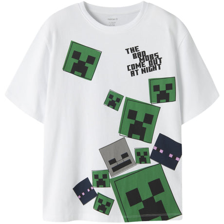 Name It Bright White Nkmjulio Minecraft Ss Nreg Top Box Bfu