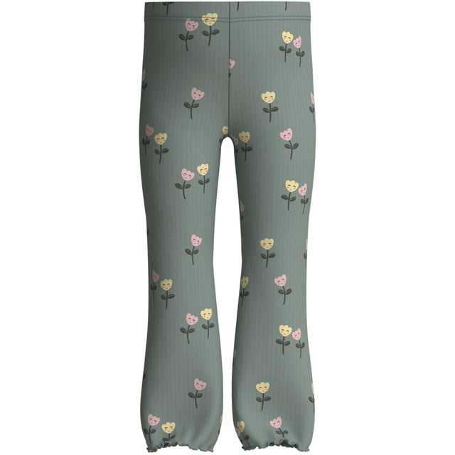 Name It Green Milieu Happy Flowers Nmfvemma Flare Bukser