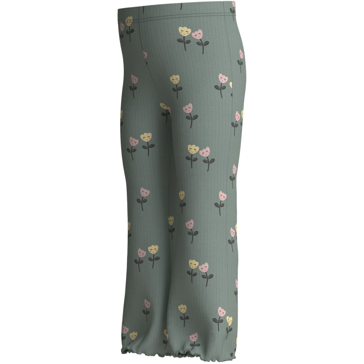 Name It Green Milieu Happy Flowers Nmfvemma Flare Bukser