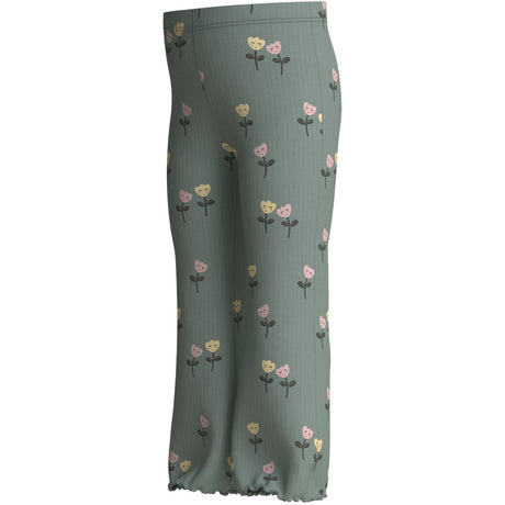 Name It Green Milieu Happy Flowers Nmfvemma Flare Bukser