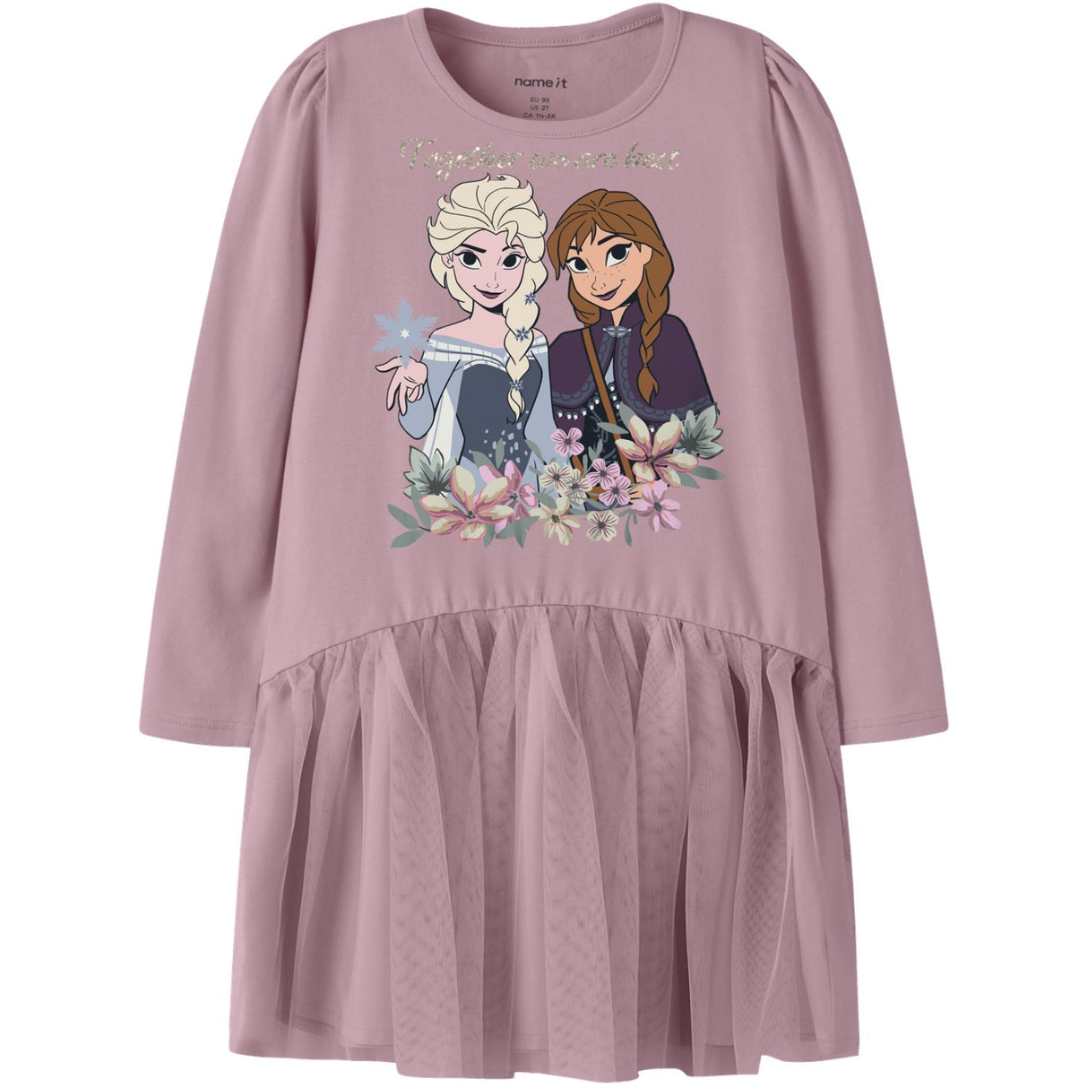 Name It Lilas Nmfjalira Frozen Ls Tyl Kjole Wdi