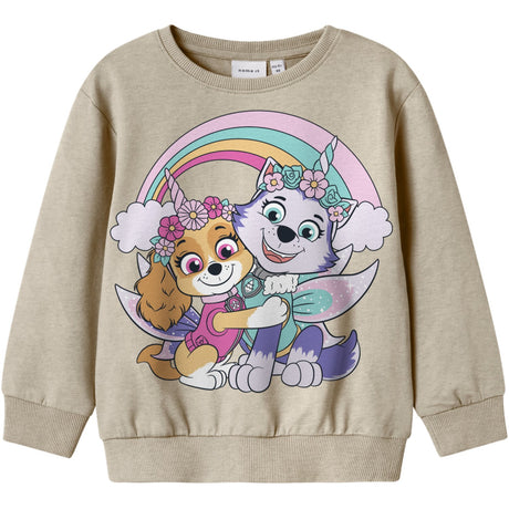 Name It Peyote Melange Nmfjemma Paw Nreg Sweat Unb Cplg