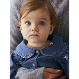 Name It Medium Blue Denim Nature Nbfalva Ls Dnm Emb Kjole 5321-Yb