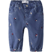 Name It Medium Blue Denim Nature Nbfrose Shaped R Emb Jeans 5321-Yb H