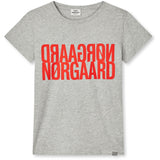 Mads Nørgaard Grey Melange Single Bomuld Tuvina Tee