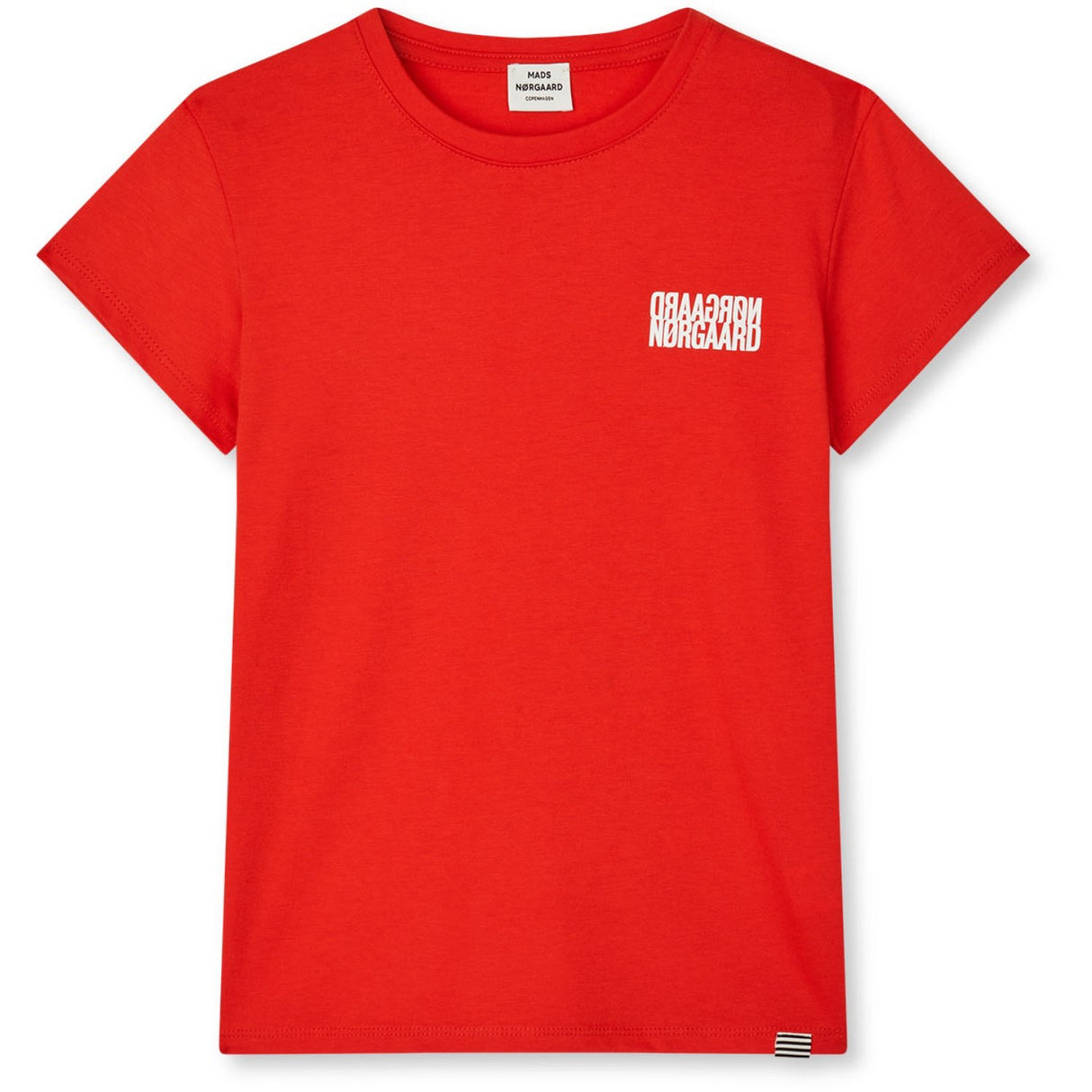 Mads Nørgaard Fiery Red Single Bomuld Tuvina Mini Spejl Tee
