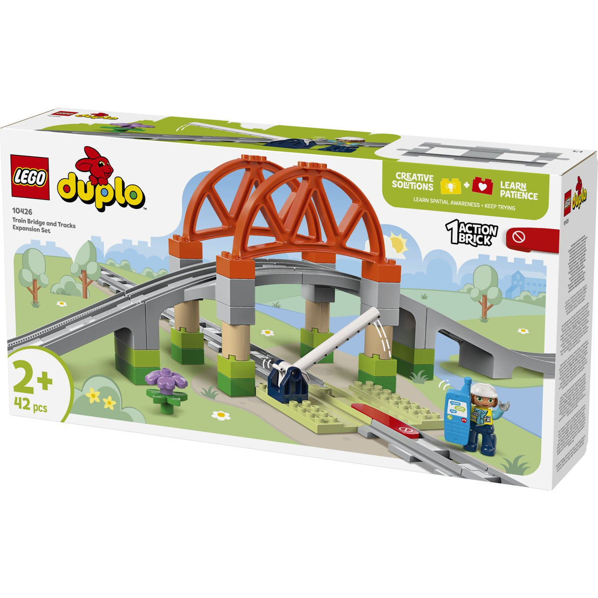 LEGO® DUPLO Town - Togbro Og Spor – Udvidelsessæt 10426