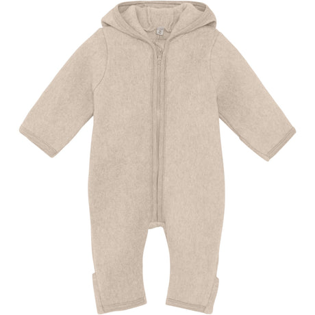 Huttelihut Camel Melange Køredragt Ears Cot. Fleece