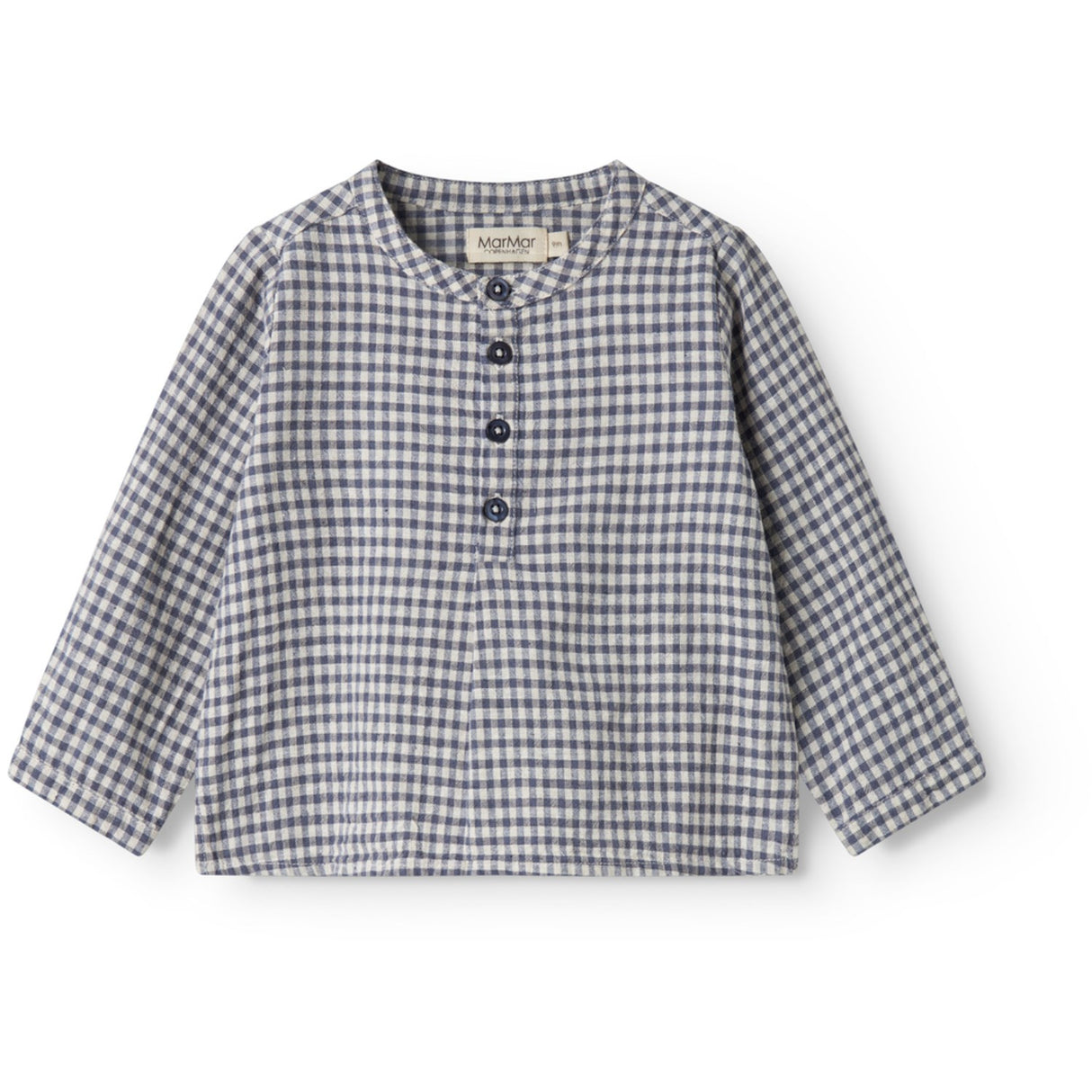 MarMar Cotton Linen Marine Check Totoro Skjorte