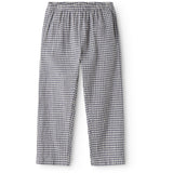 MarMar Cotton Linen Marine Check Panto Bukser