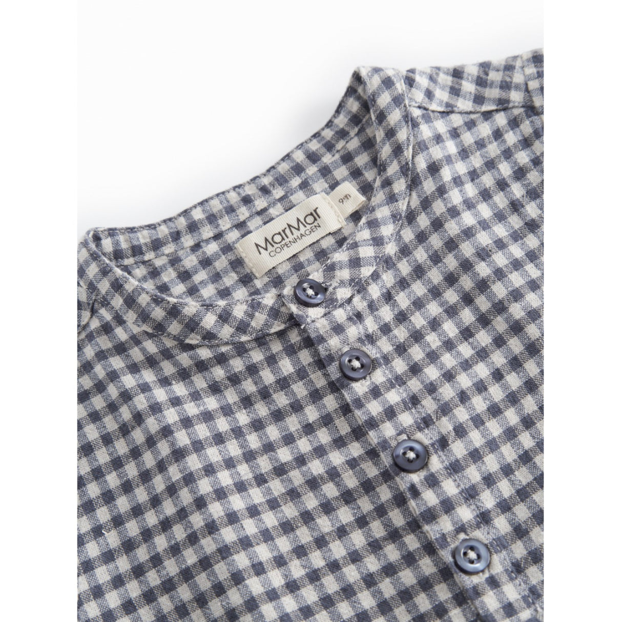 MarMar Cotton Linen Marine Check Totoro Skjorte