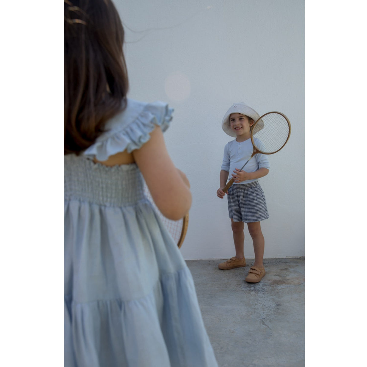 MarMar Linen Blue Mist Dalani Kjole