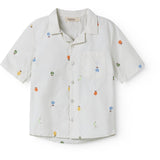 MarMar Poplin Fruit Emb Tage Skjorte