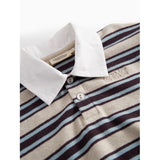 MarMar Modal Sweat College Stripe Thanos Polo Bluse