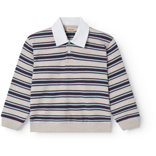 MarMar Modal Sweat College Stripe Thanos Polo Bluse