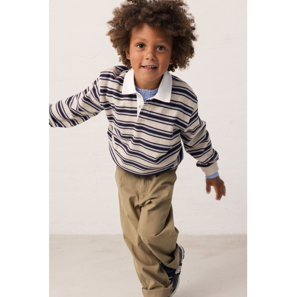 MarMar Modal Sweat College Stripe Thanos Polo Bluse