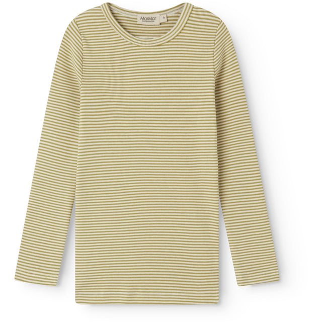 MarMar Modal Fine Rib Olive Stripe Tani T-shirt