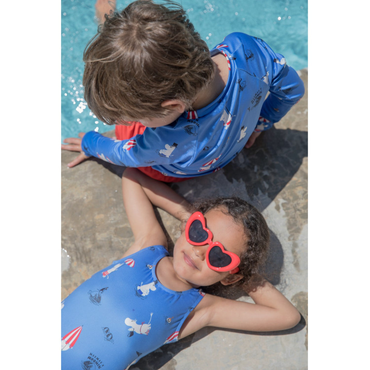 MarMar Swim Print Swimming Moomin Swean Tee Swimwear