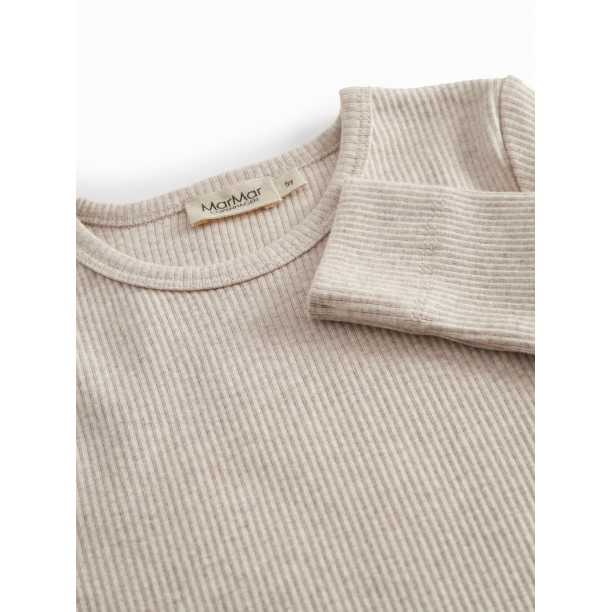 MarMar Modal Melange Light Beige Mel. Plain Bluse